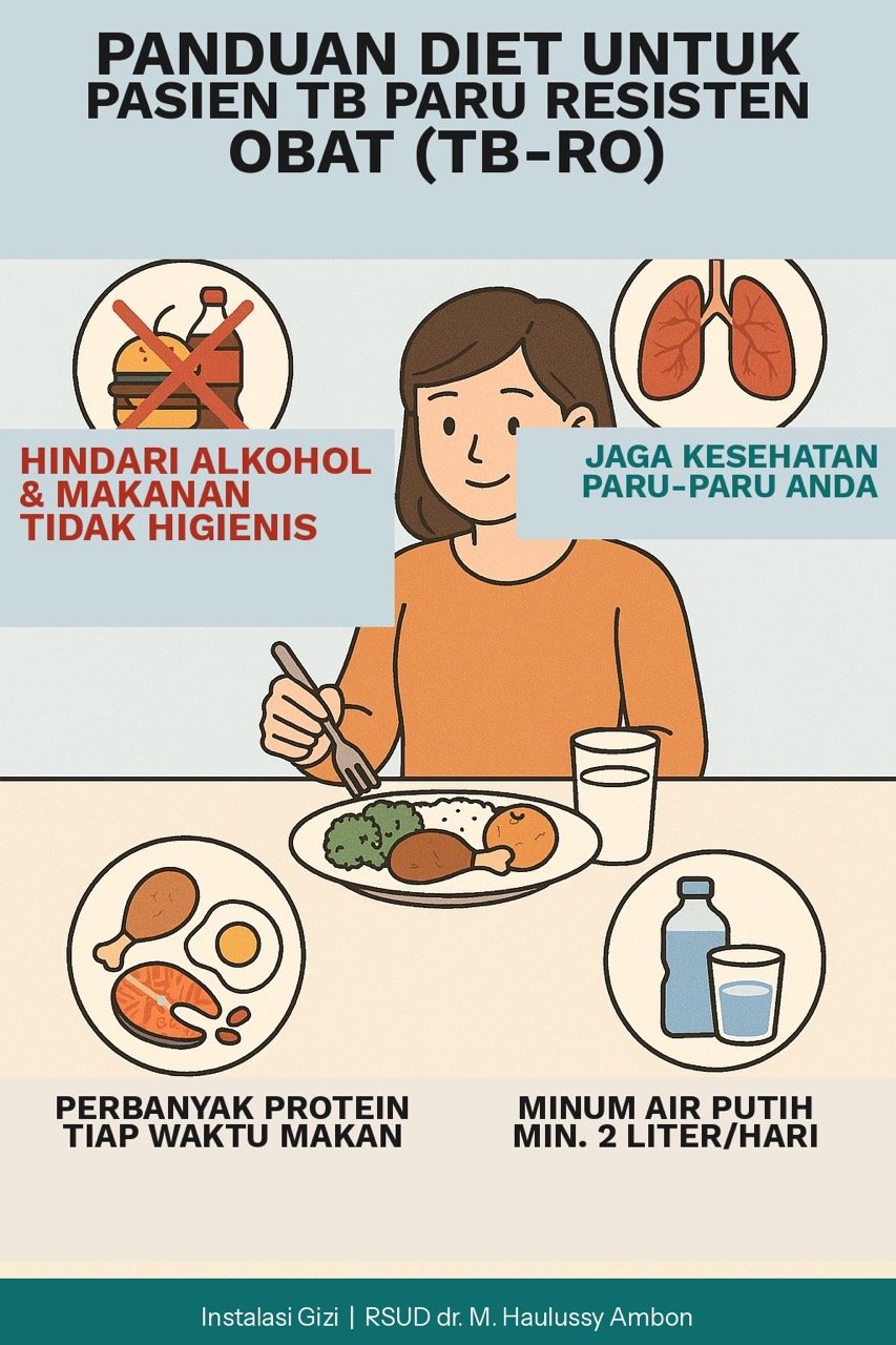 Panduan Diet untuk Pasien TB Paru Resisten Obat (TB-RO)