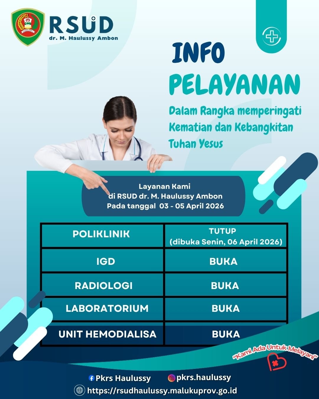 Informasi Pelayanan - Jumat Agung